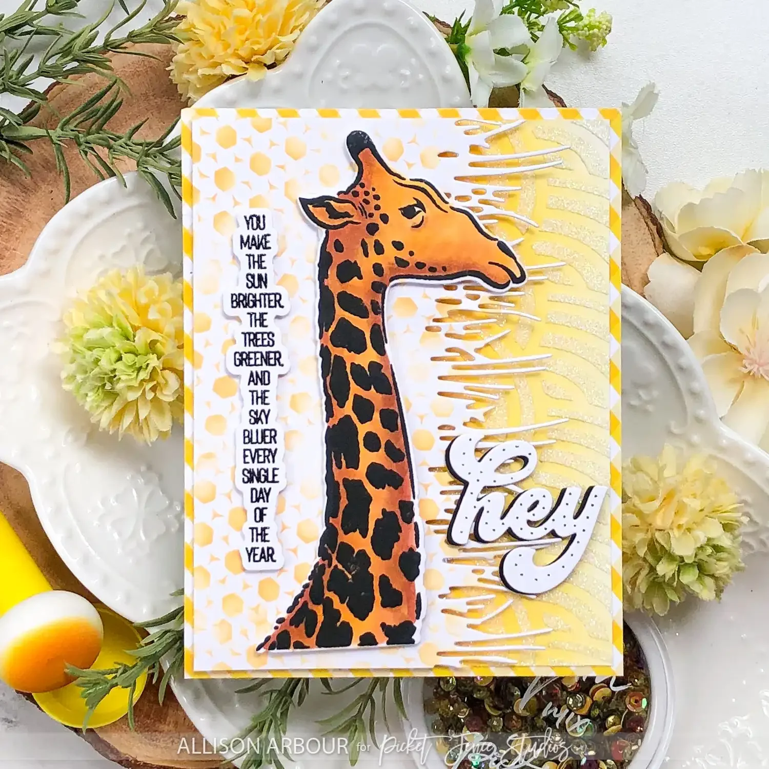 Metal CuttingGiraffe Happy Birthday Friendship Matters Tree Spots Dies Stamps Stencil Scrapbooking Diary Embossing Diy Greeting