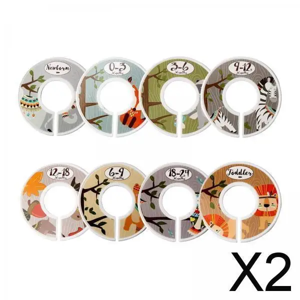 

Набор для организации детского гардероба (2 шт.) - 8 пластиковых этикеток для одежды