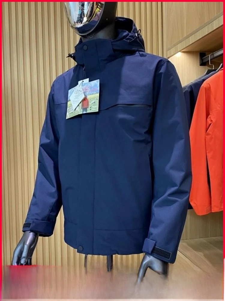 

Открытый зимний новый продукт для пар Sle с капюшоном из хлопка, теплый ветрозащитный молодежный модный длинный светящийся молния из полиэфирного волокна