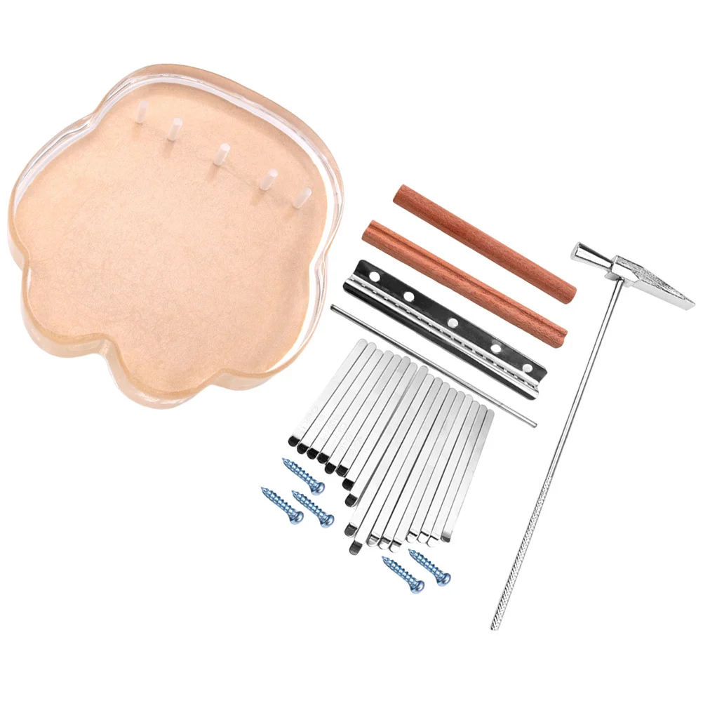 

1 Set 17 Key Thumb Piano Kalimba Diy Kit For Kids Beginners African Finger Instrument Portable Mini Musical Gift Acrylic Kalimba