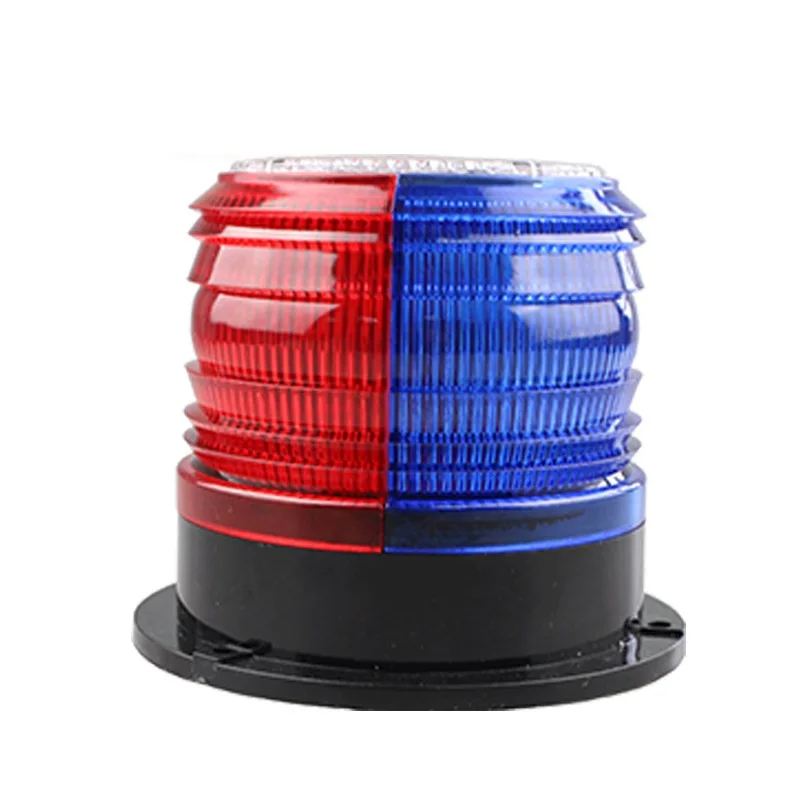 Explosive Flashing LED Red Blue Light Vehicle Warning Construction Road Traffic Signal Lamp