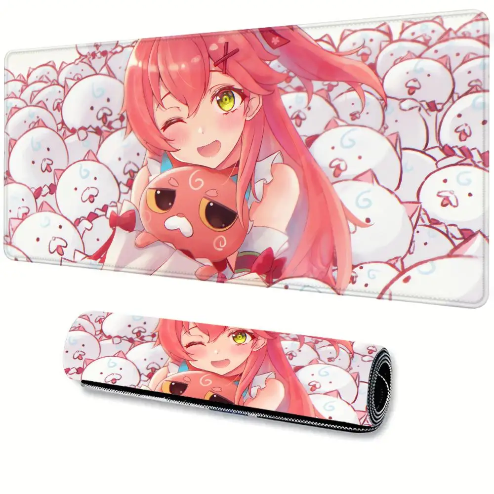 

Mouse Pad Pc Gamer Desk Mat Sakura Miko Gaming Accessories Mausepad Rubber Keyboard Deskmat Laptop Anime Cute Girl Mousepad
