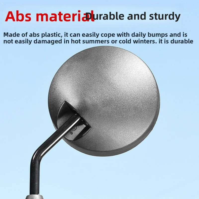 Electric vehicle rearview mirror, General 8mm high-definition reflective mirror, short-tube round flat mirror, convex mirror image 2