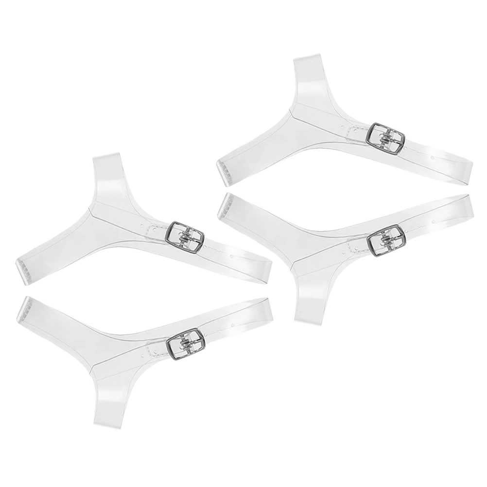 

2 пары треугольных ремешков из ТПУ на высоком каблуке, прозрачные противоскользящие фиксирующие ленты для обуви, сменные аксессуары для обуви на безопасном каблуке