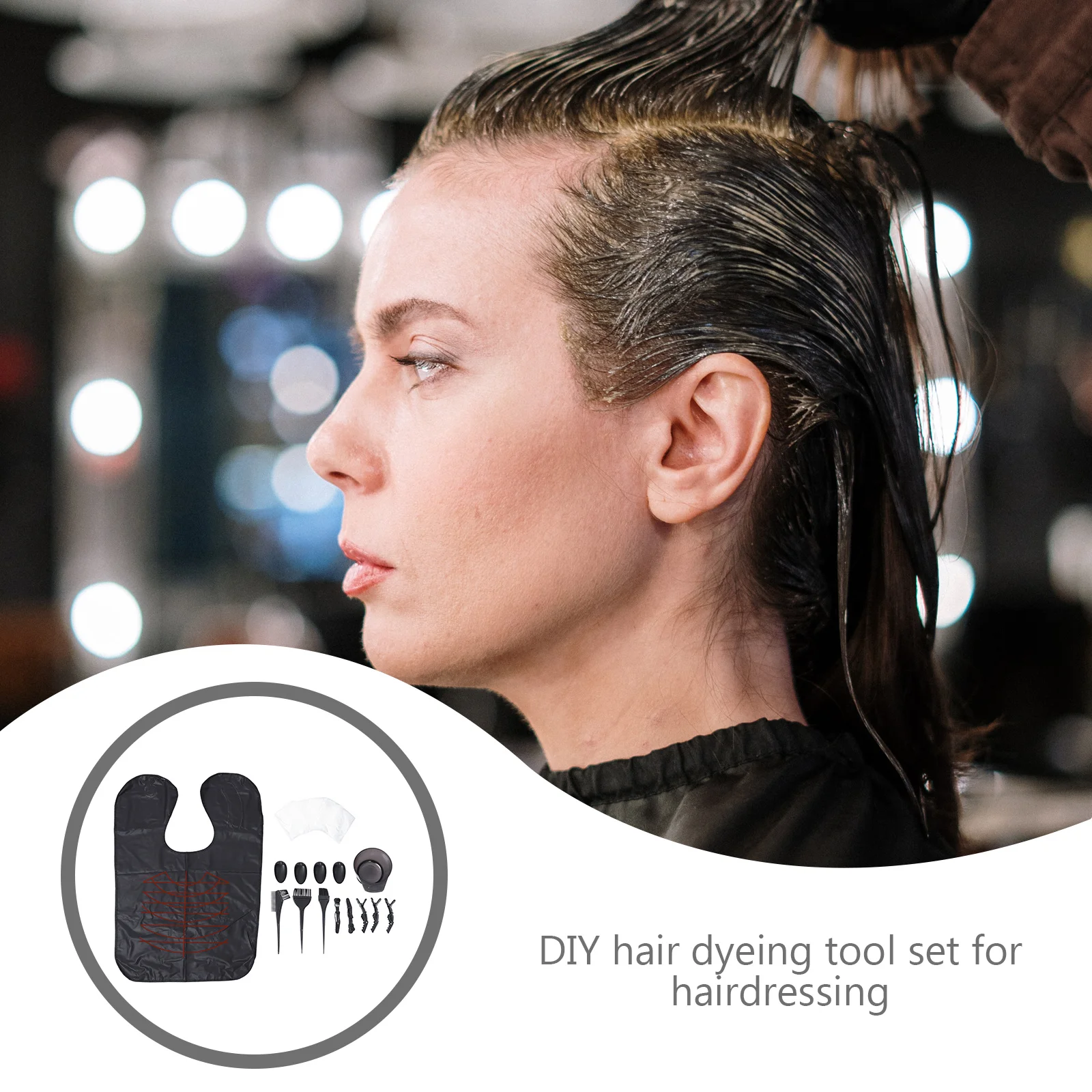 32 قطعة مجموعة أدوات صبغ الشعر المحمولة صالون تلوين الشعر يسلط الضوء على فرشاة الصبغ التلوين اكسسوارات الاستخدام المنزلي #6