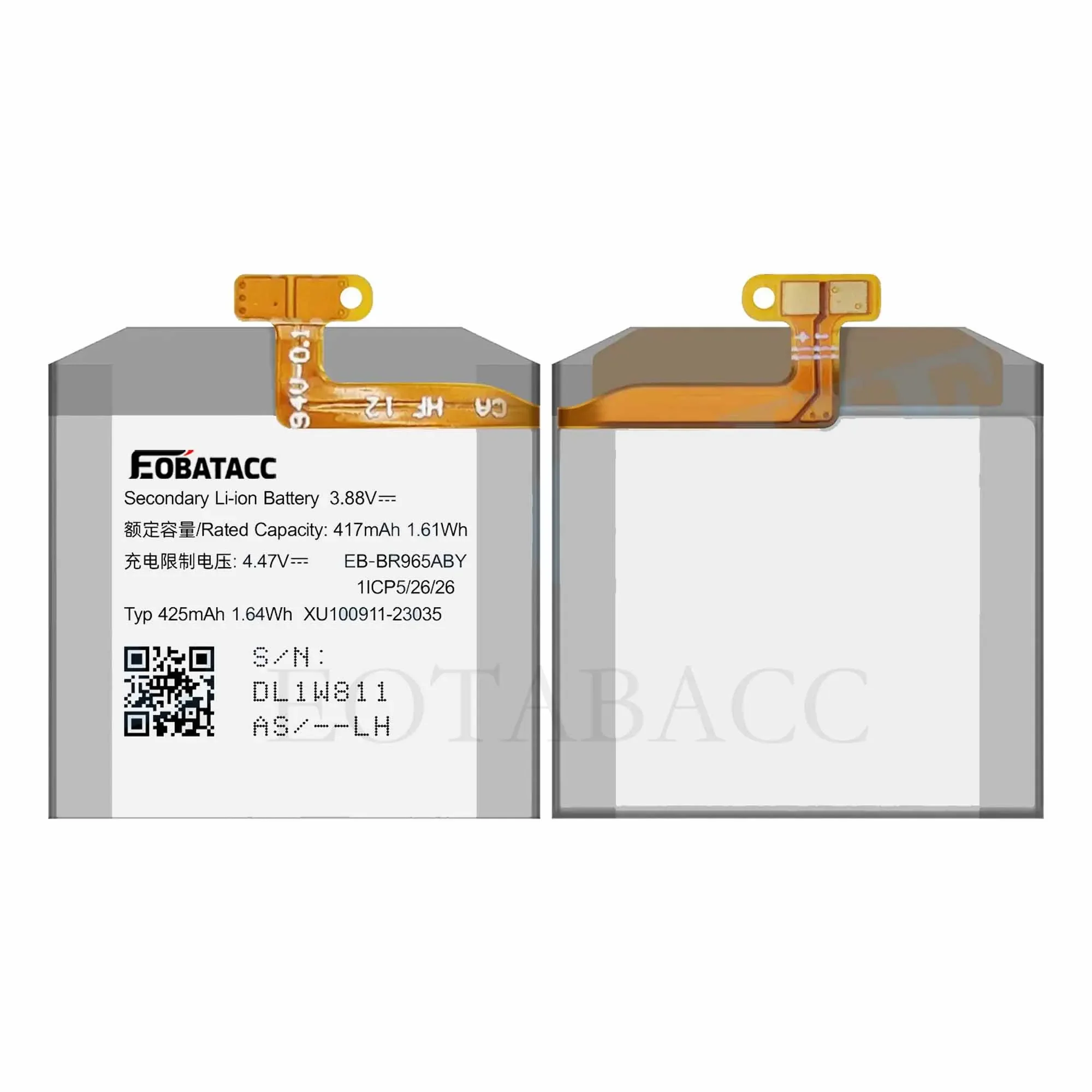 EOTABACC 100% Original New Replacement Battery EB-BR965ABY For SAMSUNG Watch 6 Classic 47mm Smart Watch Phone Battery+Tools