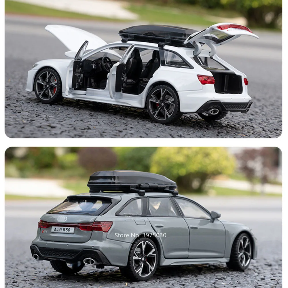 Rs6 rs7合金車モデルミニチュアトイミニチュアおもちゃサウンドライトホイールプルバック車子供のためのおもちゃフェスティバルギフト1:32スケール