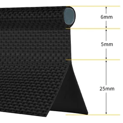 Awning Rail Piping 6mm Double Flap Grey PVC Core Keder Camping/Tent/Awnings/Tents Exterior Accessories