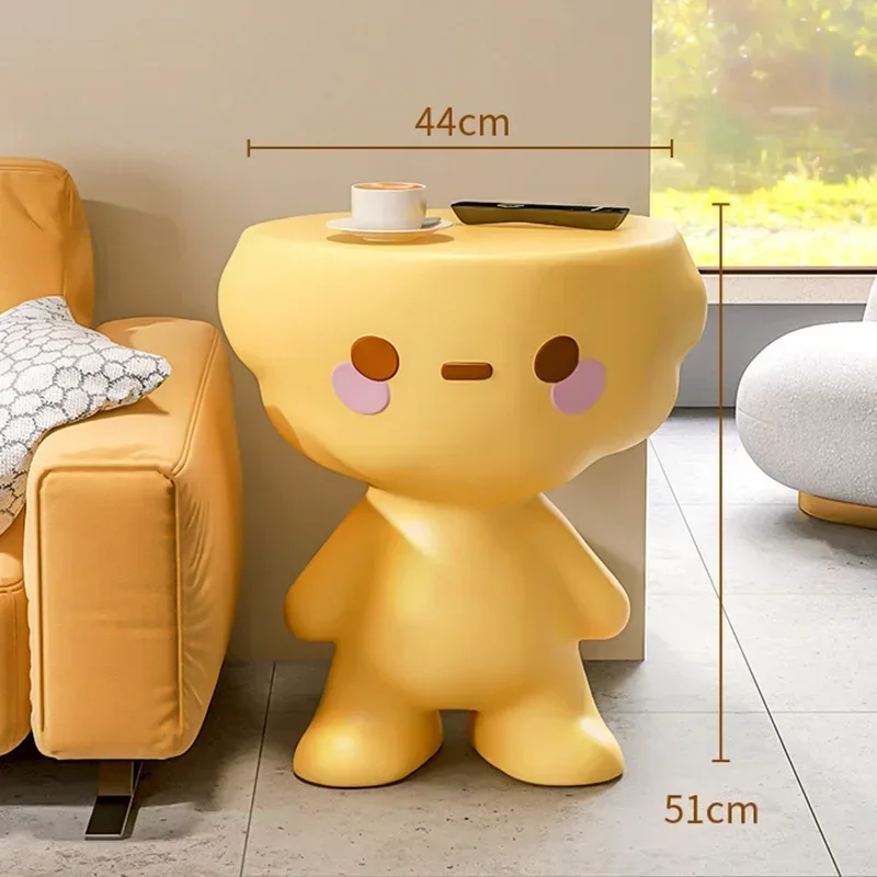 Modern Simple Resin Cartoon Cloud Sofa Side Table Balcony Creative Leisure Coffee Table Home Furniture Room Soft Decoration