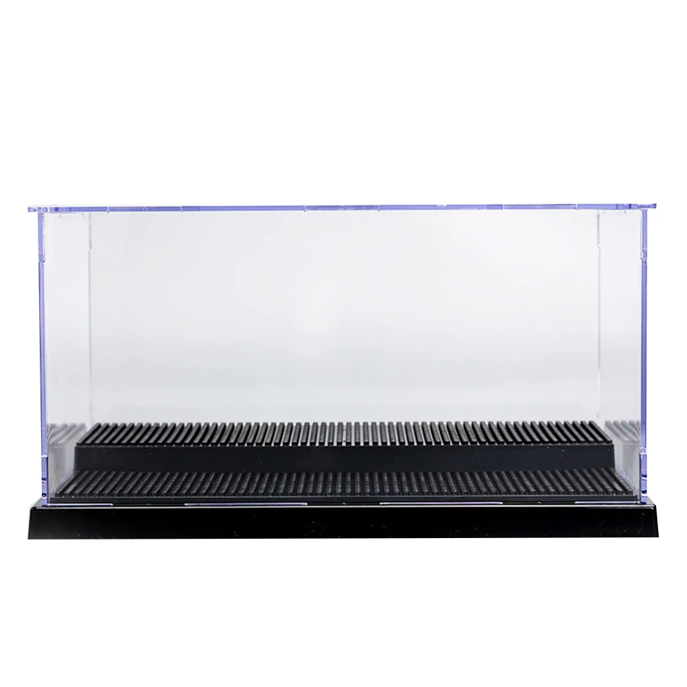 ABHU Double-Layer Diamond Micro-Particle Bottom Display Box Building Block High Transparent Dust-Proof Box Storage Box