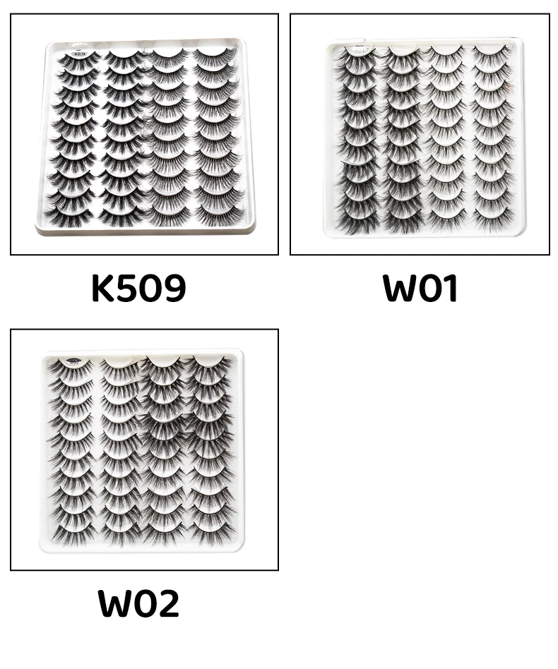20 Paare 5D Flauschige Wimpern 25mm 3D Nerz Wimpern Lange Weiche Wispy Falsche Wimpern Großhandel Wimpern Anbieter Nerz Volumen Wimpern – Detail 15