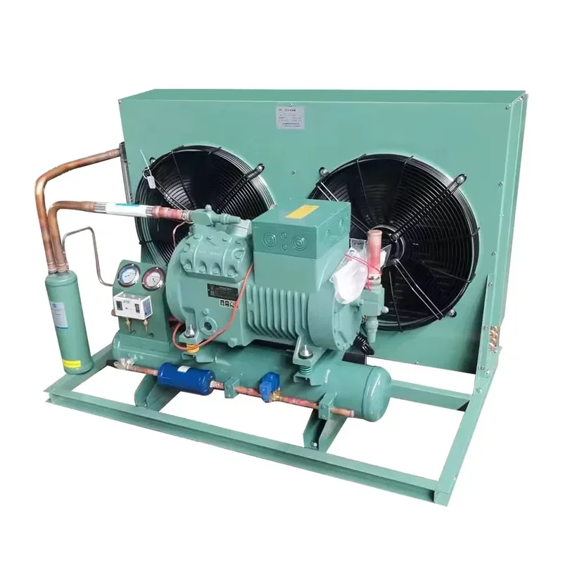 Factory Customized 3hp 5hp 6hp 10hp Air Cooled Semi-hermetic Compressor Condensing Unit