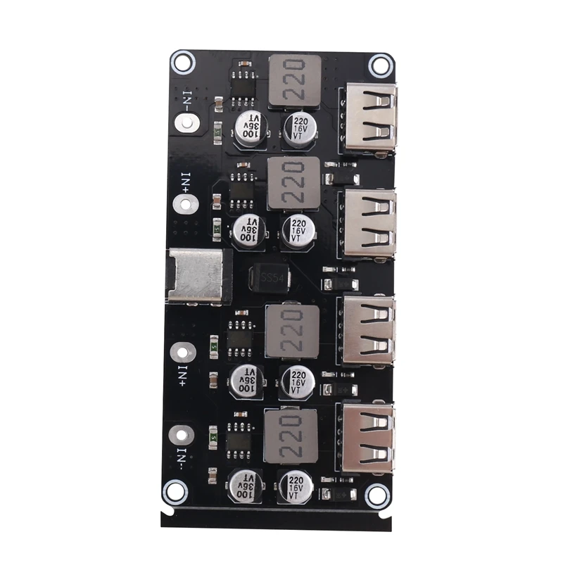 4-Way Module Fast Charging Module Single USB Mobile Phone Charging Board 12V24V To QC3.0 Fast Charging Support Mobile Phone