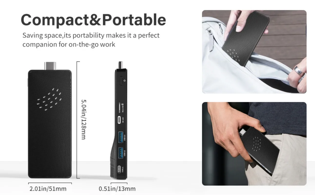 مضيف صغير عالي الوضوح للجيب Windows11 جهاز كمبيوتر صغير 4K لعبة منزلية كمبيوتر صغير #6