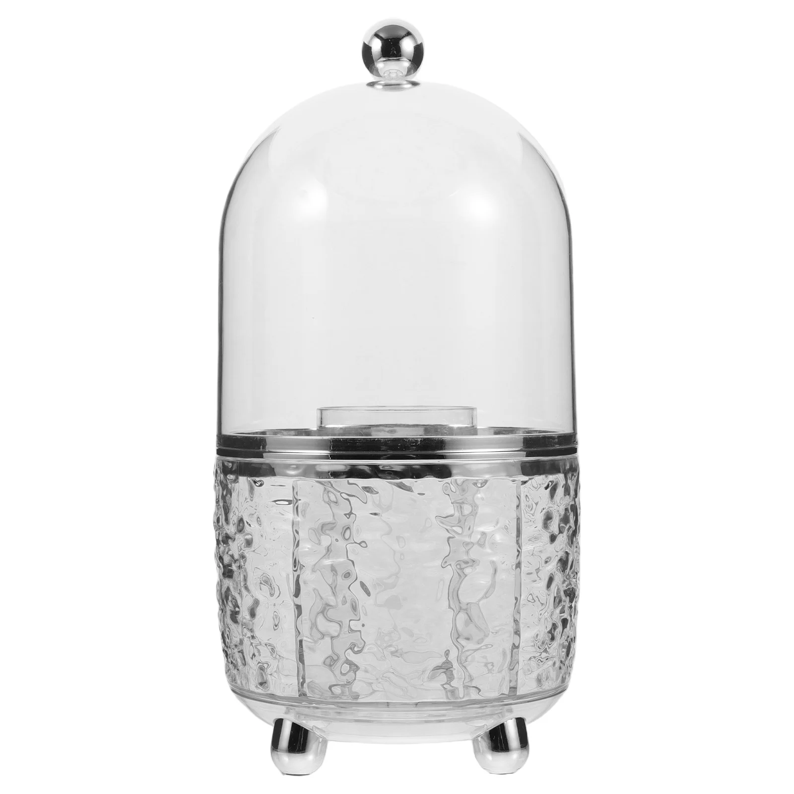 

Rotating Makeup Holder Dustproof Cosmetics Organizer Transparent Storage Container Spinning Brush Stand Vanity Travel Brush