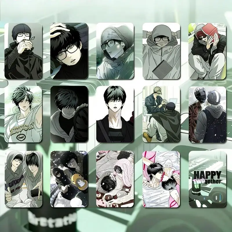 14PCS Korean BL Manhwa Happy Together Lomo Cards Set High Quality Photocard Manga Fans Collection Decor Gift