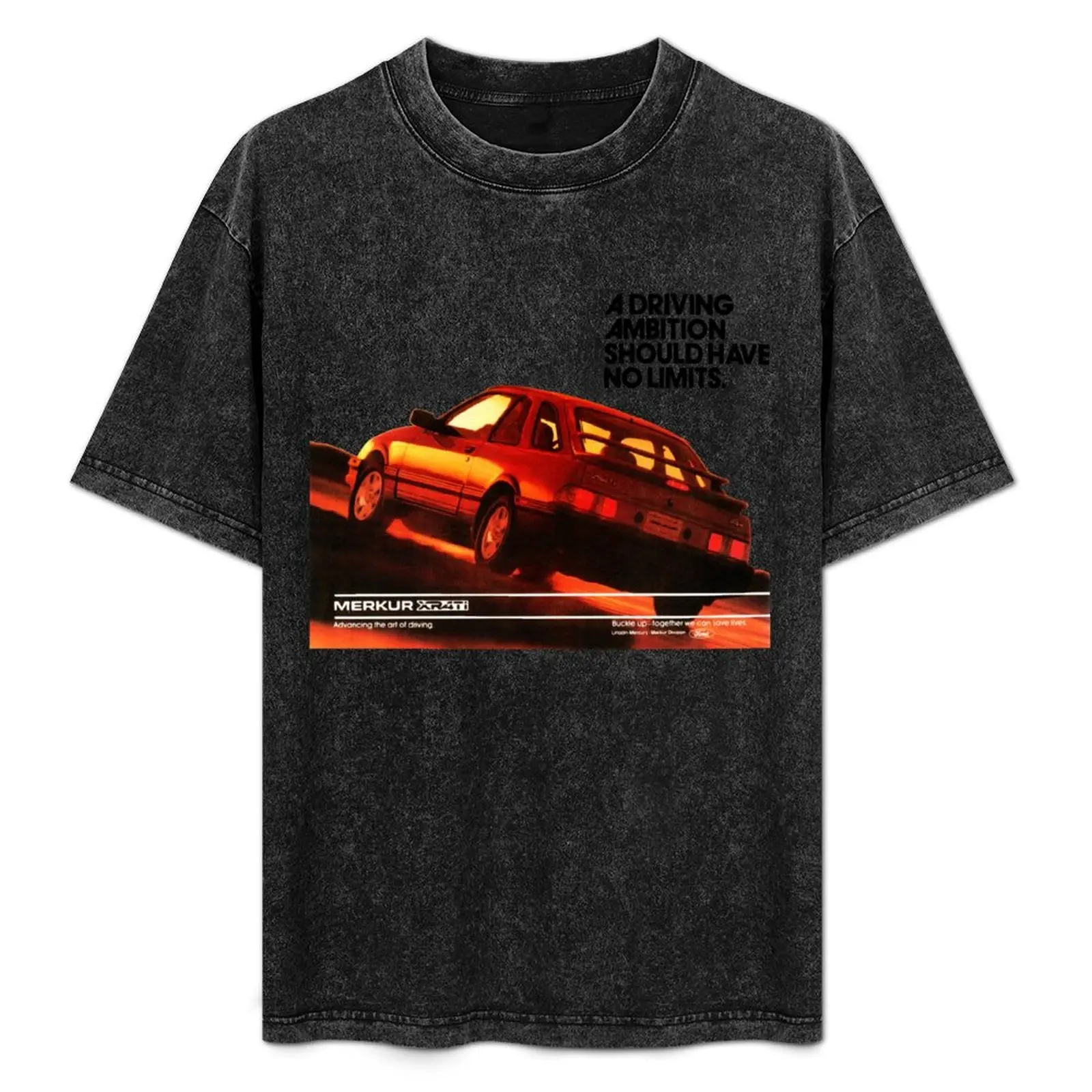 

MERKUR XR4Ti T-Shirt Basic Solid Color Casual Tee Shirt