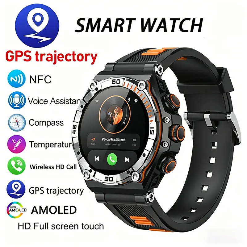 

2026 New Multi functional Smart Watch BT Music BT Call IP68 Waterproof Comes with Heart Rate Health Monitoring Sports Recording
