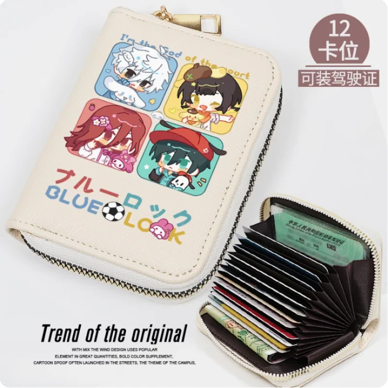 

Anime Chigiri Hyoma Blue Lock Zipper Wallet Women Fold Bag Multi Card Coin Pocket Holder Fashion Wallet Gift