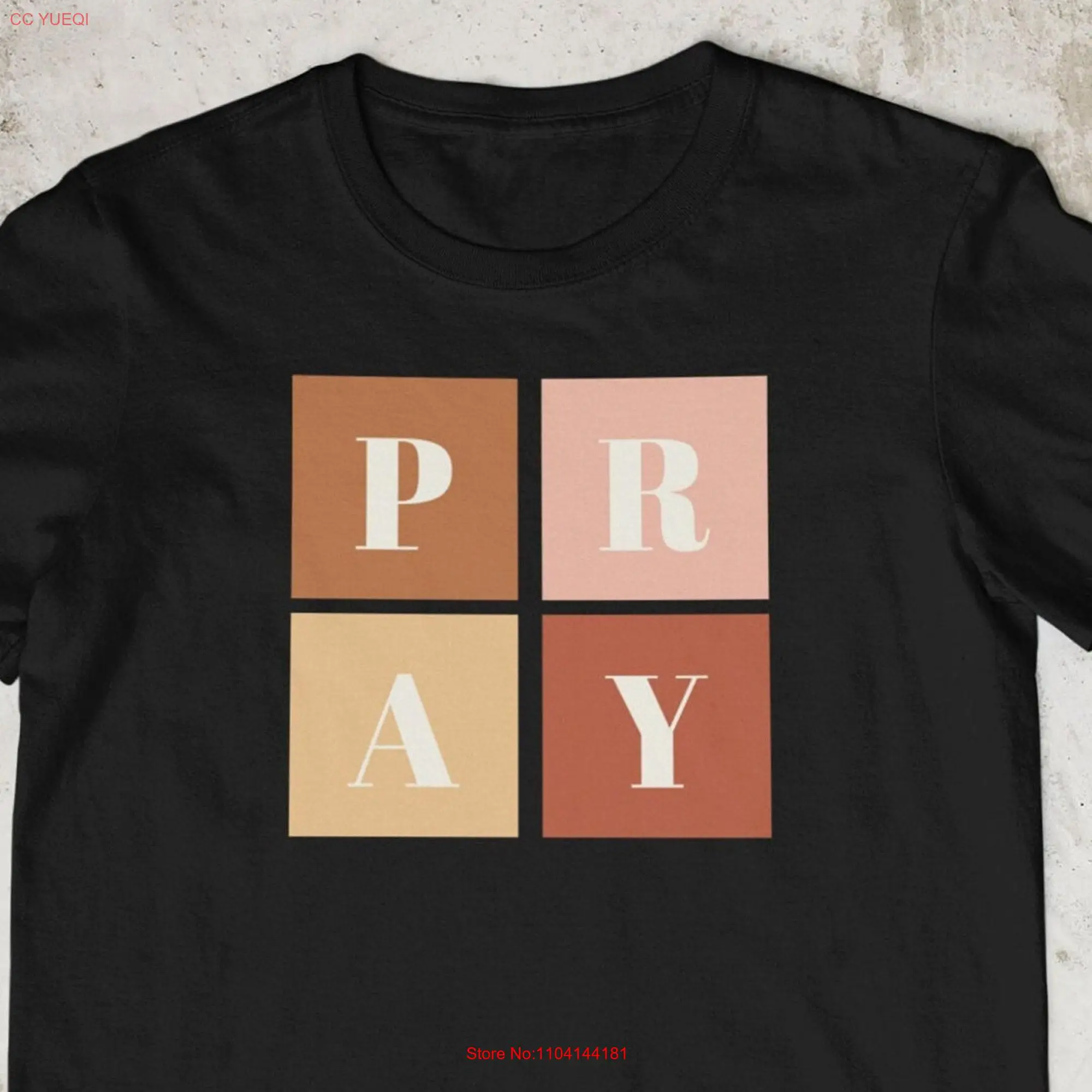 Pray Christian T Shirt Power of Prayer Reminder to Inspirational In all things long or short sleeves