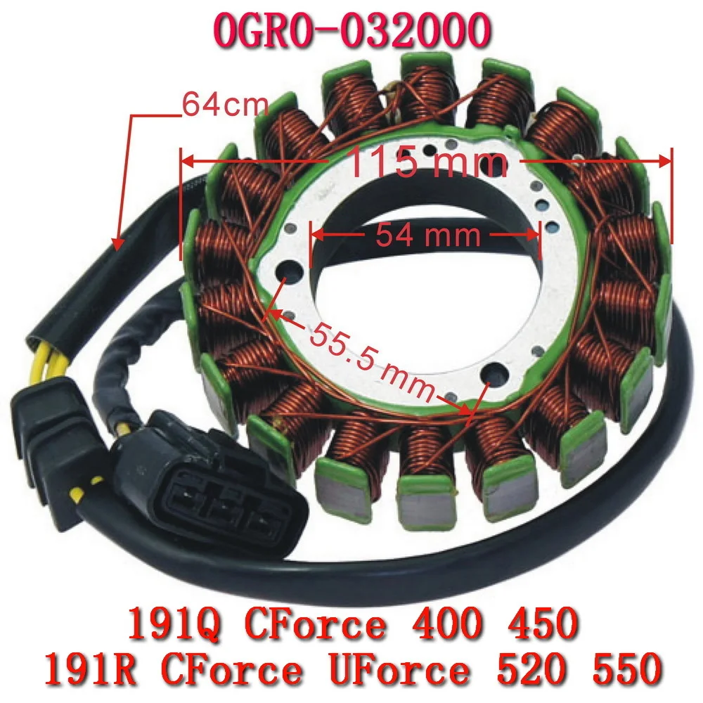 

Original 18 Pole Stator Coil 0GR0-032000 For CF Moto ATV UTV Accessories Engine 191Q CForce 450 ZF UF CF motorcyle part