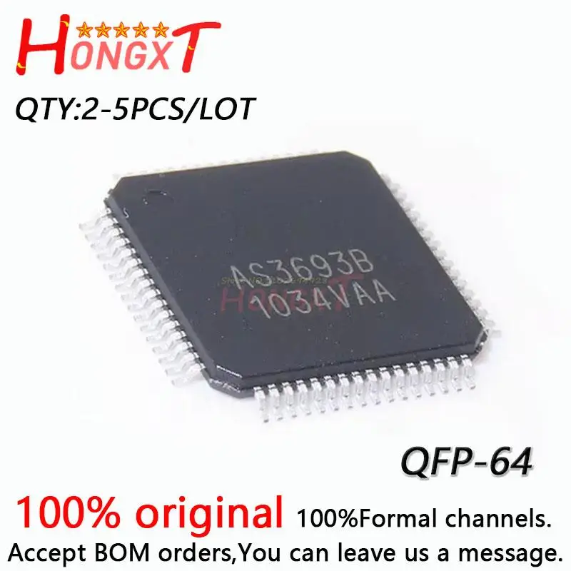 2-5PCS 100% NEW AS3693B AS3693B-ZTQT AX88772BLF TDA7706CA TDA7706 CA IT66332E BXO QFP-64.