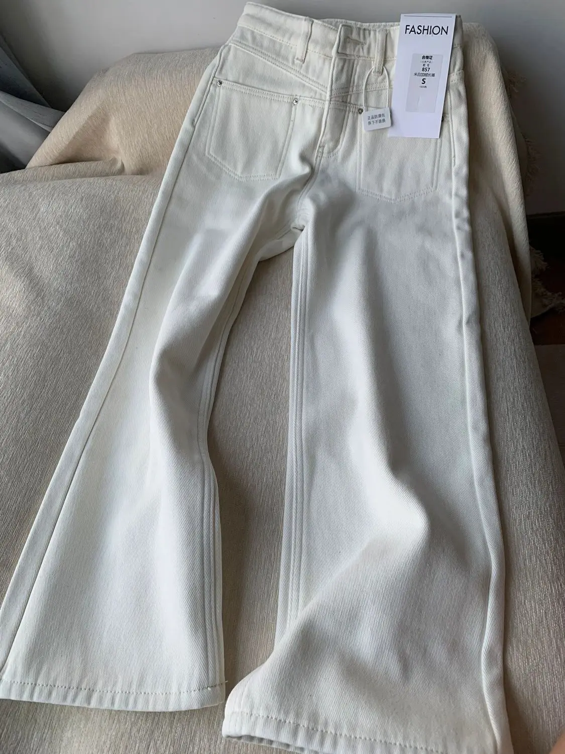 

Loose Straight Leg High Waist Jeans Women's Spring New Style Casual Floor-Length Trousers Wide Leg Jeans High Waist Jeans