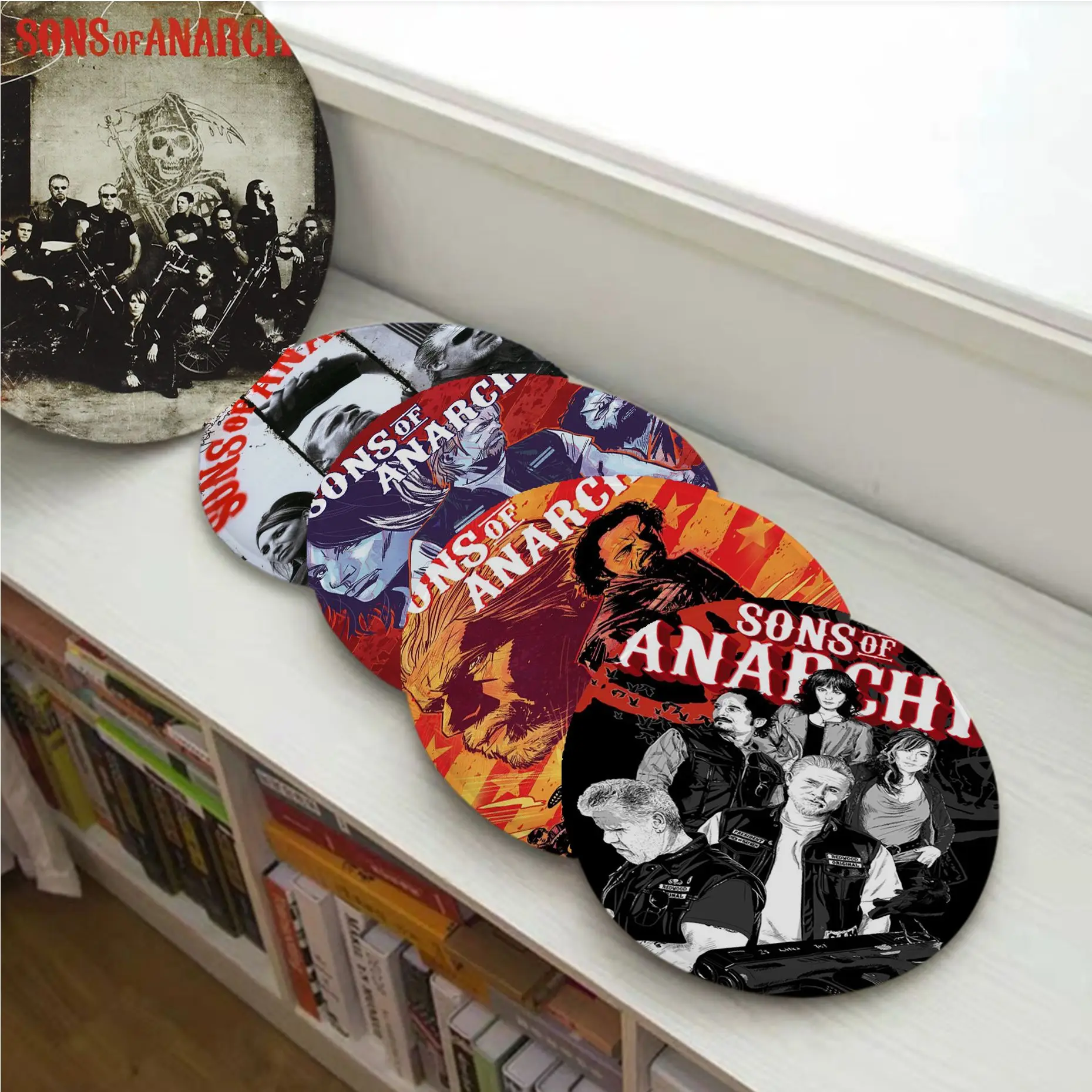 

Sons Of Anarchy Round Dining Chair Cushion Circular Decoration Seat For Office Desk Seat Mat