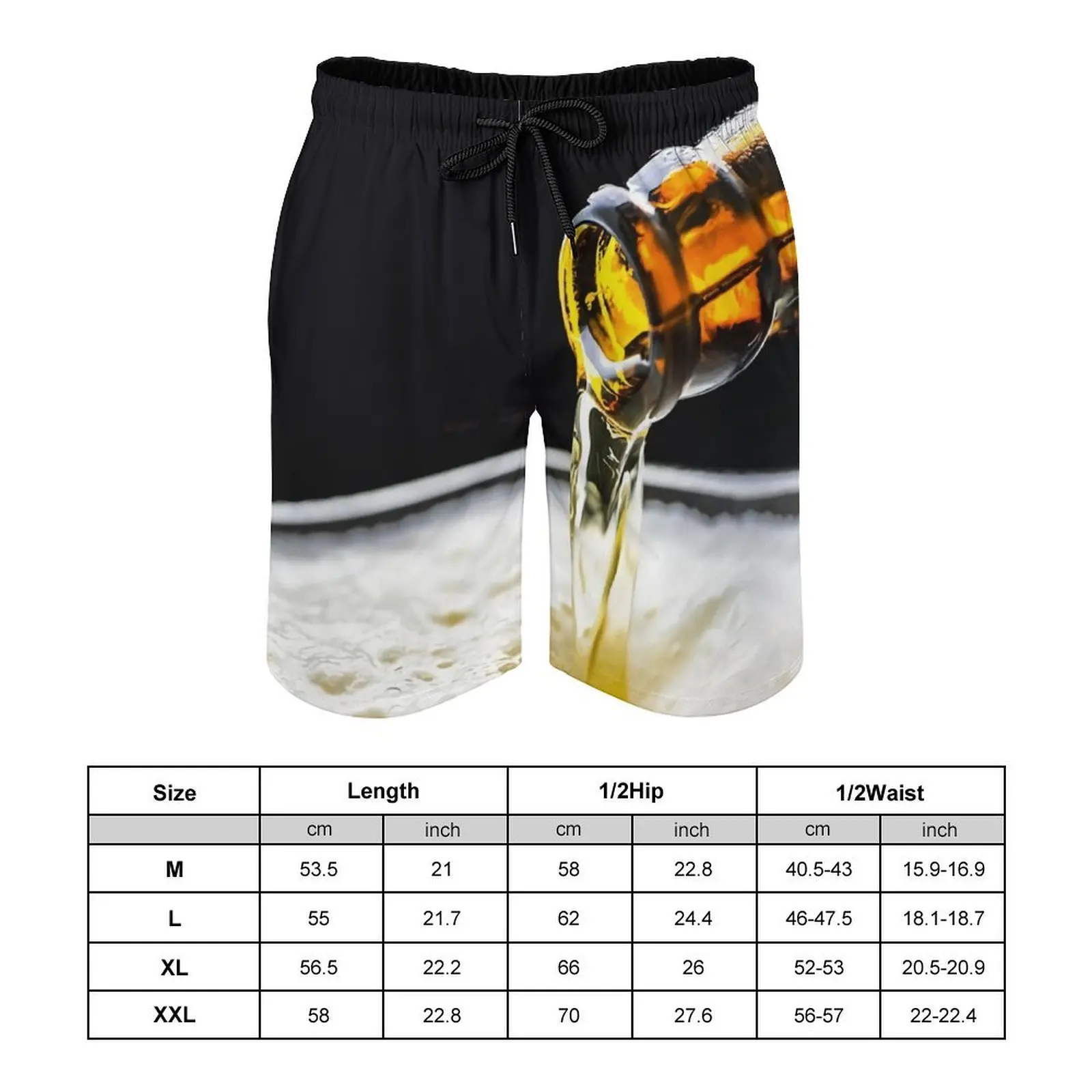 Men's Summer Simple Fashion Casual Relaxed Breathable Solid Color Simulation Illustration Printed Daily Can Wear Beach Pants