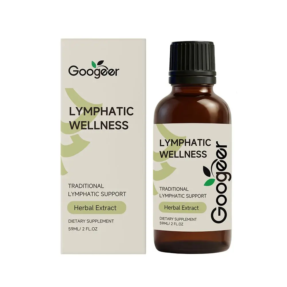 Botanical Lymphatic Drops Daily Body Line Care Liquid Essence for Water Balance Comfortable Feeling and Wellness Routine