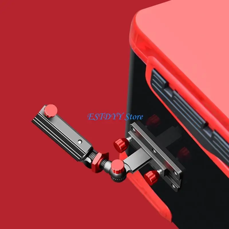 

G6DE Aluminum Fishing Rod Holder Fixing Brackets 360 Degree Rotating Fish Rod Rack