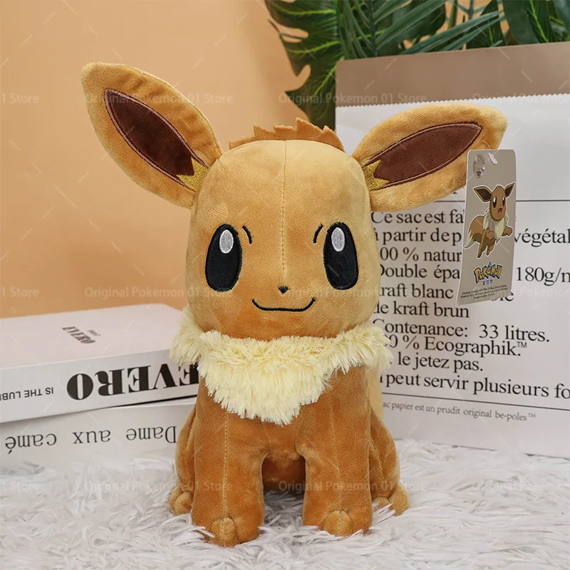 27cm originale Pokemon peluche Eevee morbido peluche giocattoli Kawaii Anime bambole regalo di compleanno per i bambini