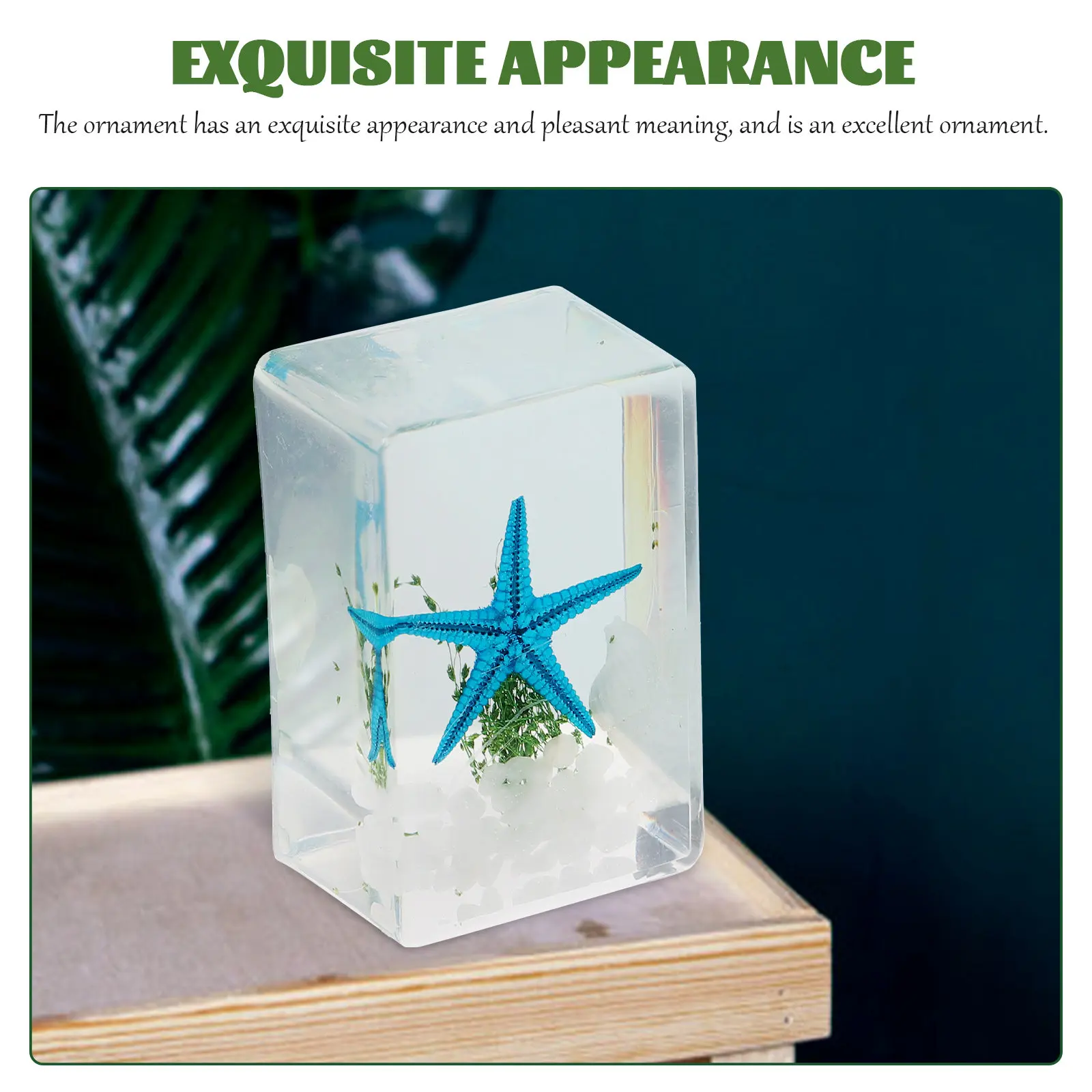 

Набор из 3 декоративных фигурок морских животных из смолы, прозрачные украшения для рабочего стола, предметы искусства из смолы, декор для интерьера, подарок