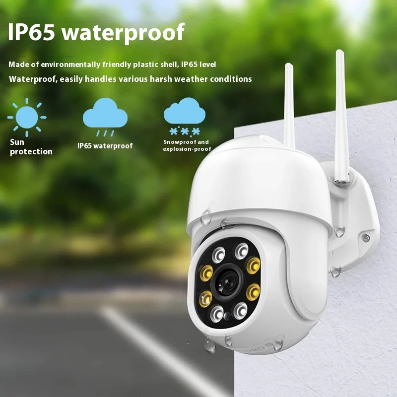 نظام مراقبة خارجي واي فاي لاسلكي عالي الدقة ذو 8 قنوات مع صوت 6 مليون بكسل شاشة مراقبة عن بعد لتخزين البيانات السحابية #3