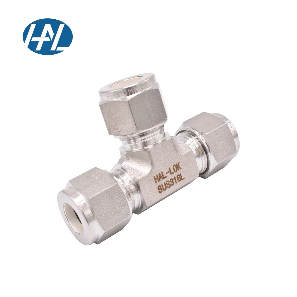 

Swagelok Type Stainless Steel Union Tee Fitting Pipe Fittings for 3-Way Connections