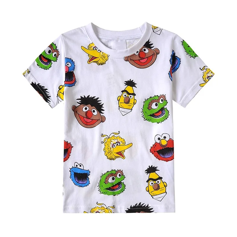 Jumping Meters Summer Boys Girls T Shirts Short Sleeve Cotton Baby Cartoon Hot Selling Kids Tees Tops