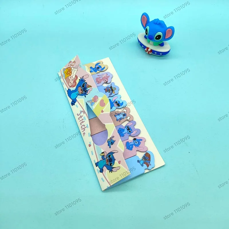 3pcs/lot Disney Stitch Memo Pad Sticky Notes Bookmark Kawaii Stationery Scrapbooking label Post Office School Supplies