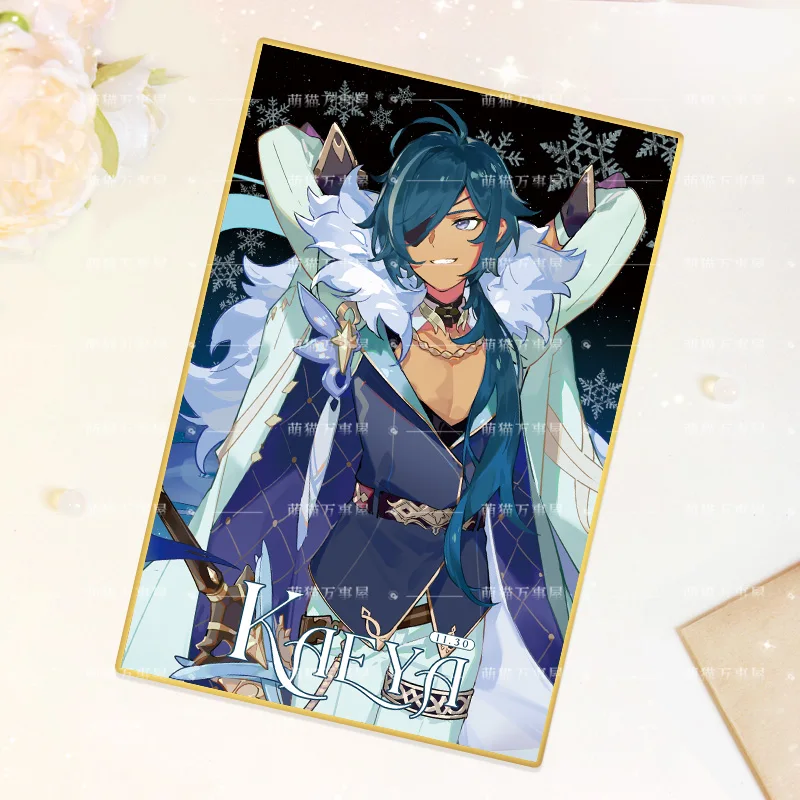 Anime Genshin Impact Kaeya Cosplay Rode Acrylic Cartoon Display Game Standing Sign Animation Peripheral Card Gift