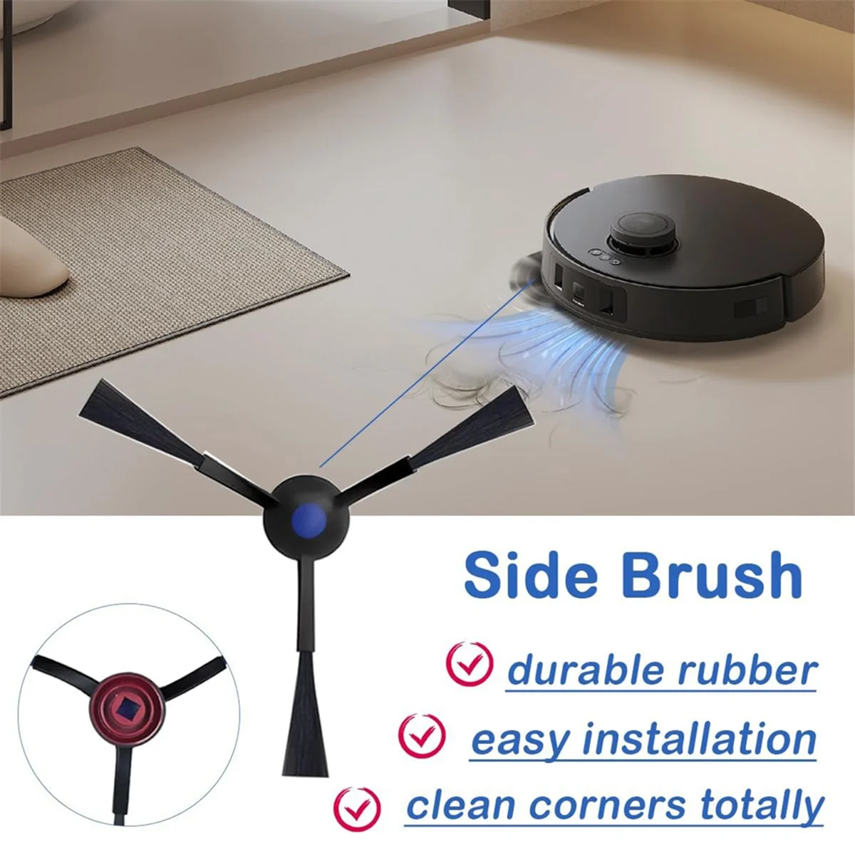 AC66 For Ecovacs DEEBOT T30 PRO Omni/T30 Omni Robot Vacuum Cleaner Main Side Brush Hepa Filter Mop Pads Accessories