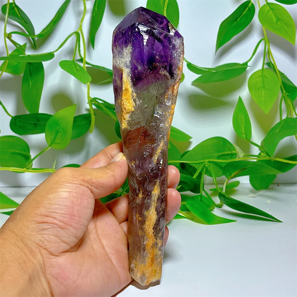 Varita de amatista de cristal en bruto, piedra de cuarzo Natural, decoración del hogar, minerales, Reiki, regalos, curación energética, meditación, magia espiritual