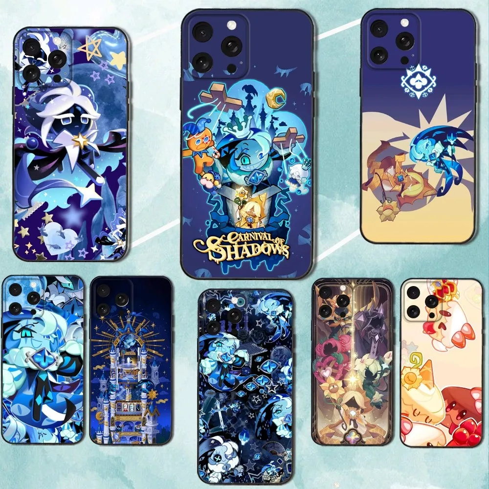 

Game Cookie Run Kingdom Phone Case For iPhone 16e,16,15,14,13,12,11,Pro,X,XS,Max,XR,Plus,Mini Soft Black Cover