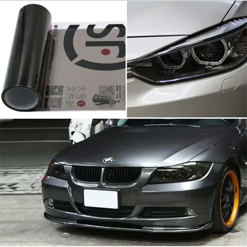 Car Light Film Car Headlight Fog Light Taillight Tint Vinyl Film Sticker Self-Adhesive Motorcycle Vinyl Wrap Car Decoration view 4
