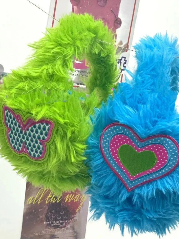 AliExpress Subculture Winter Warm Plush Eartips Millennium Y2K Eartips for Girls Foldable Ear Protection Cycling Decoration Accessories