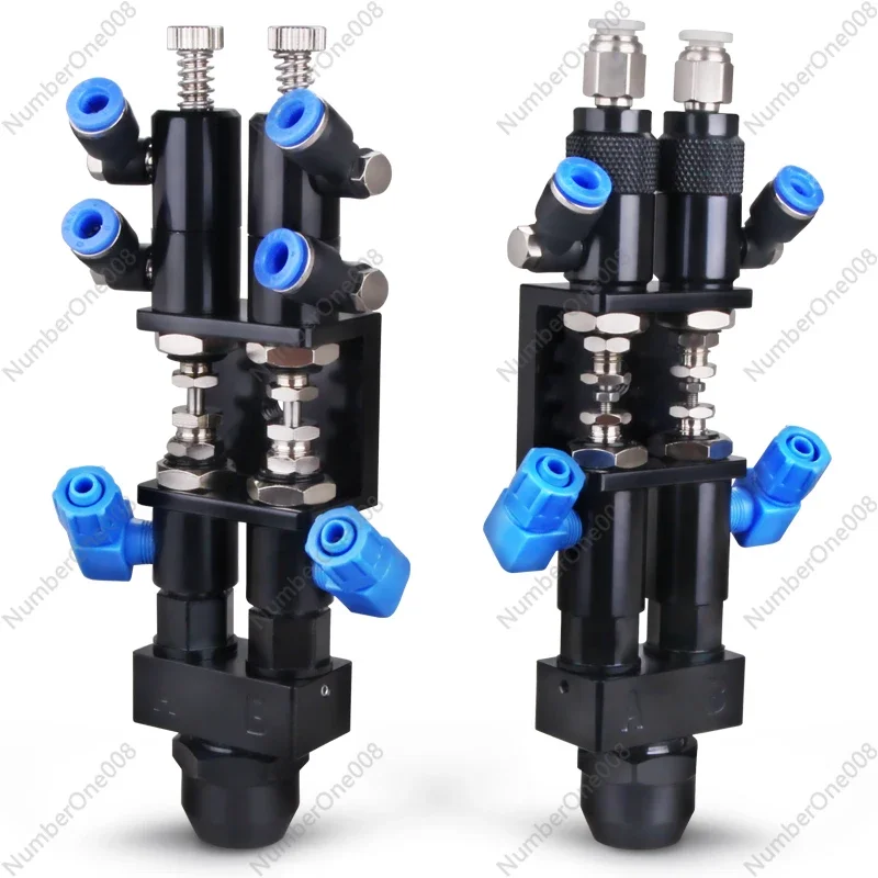 

High Precision Ab Two-liquid Dispensing Valve Two-component Glue Low Viscosity Mixed Glue Thimble Type Round Port Lifting Type