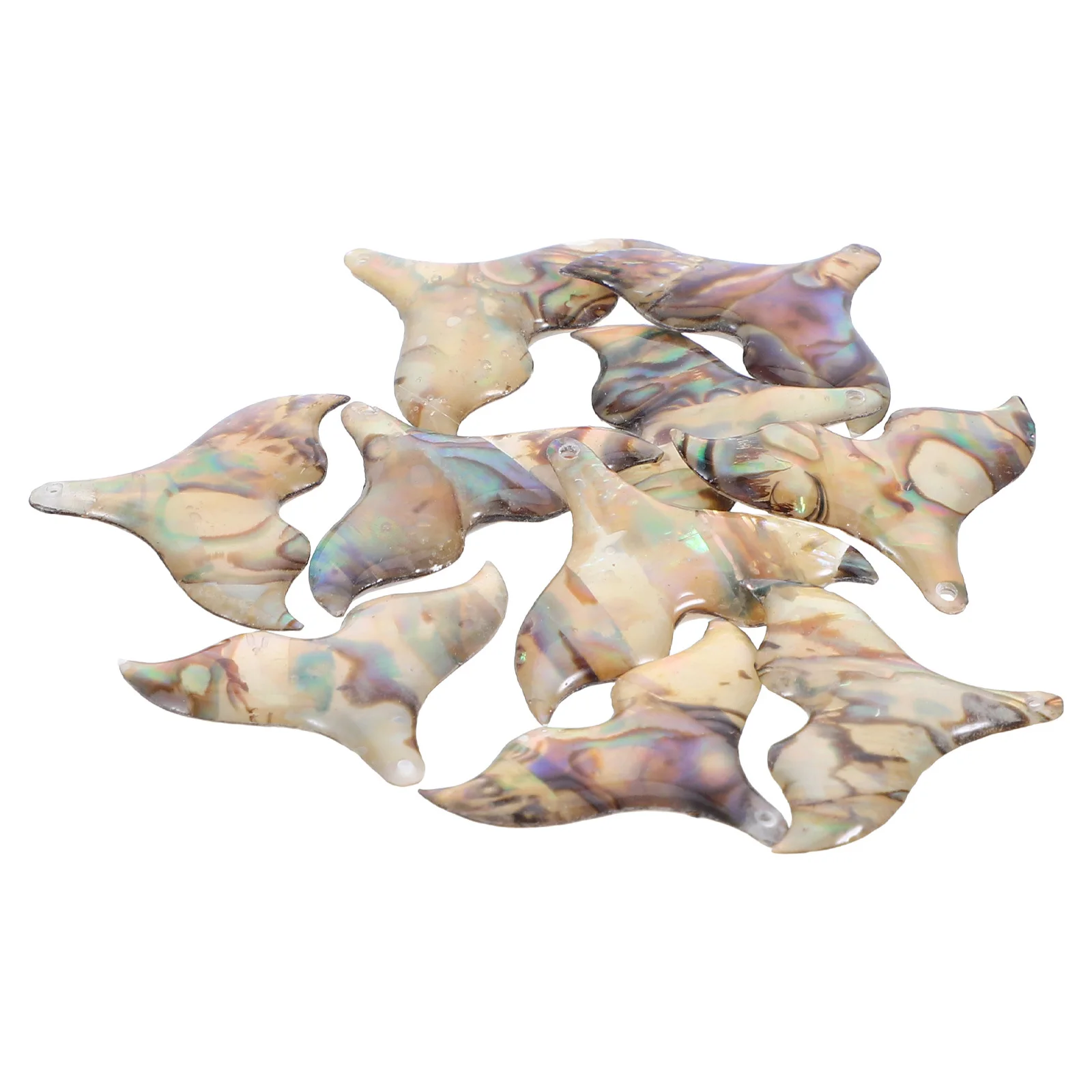 

10Pcs Abalone Shell Mermaid Tail Pendants DIY Necklace Supplies Colorful Fashion Jewelry Making Party Jewelry Accessories