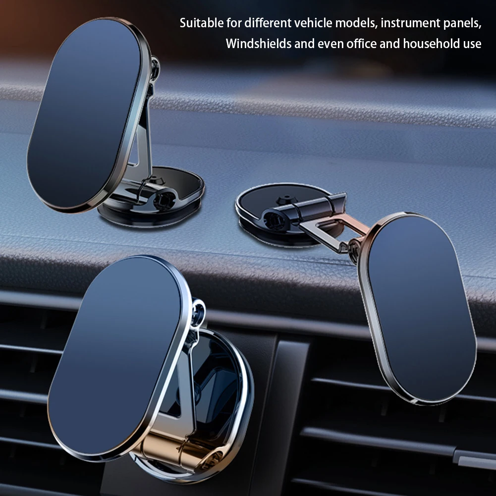 

Rotating Car Phone Holder With Strong Magnetic Multifuntional Navigation Holder For Car Interior