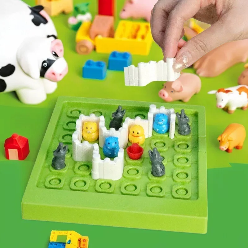 Interessante Tischspiele. Puzzlespielzeug, das logisches Denken und die Wegplanung trainiert und Tischpuzzlespiele für Kinder.