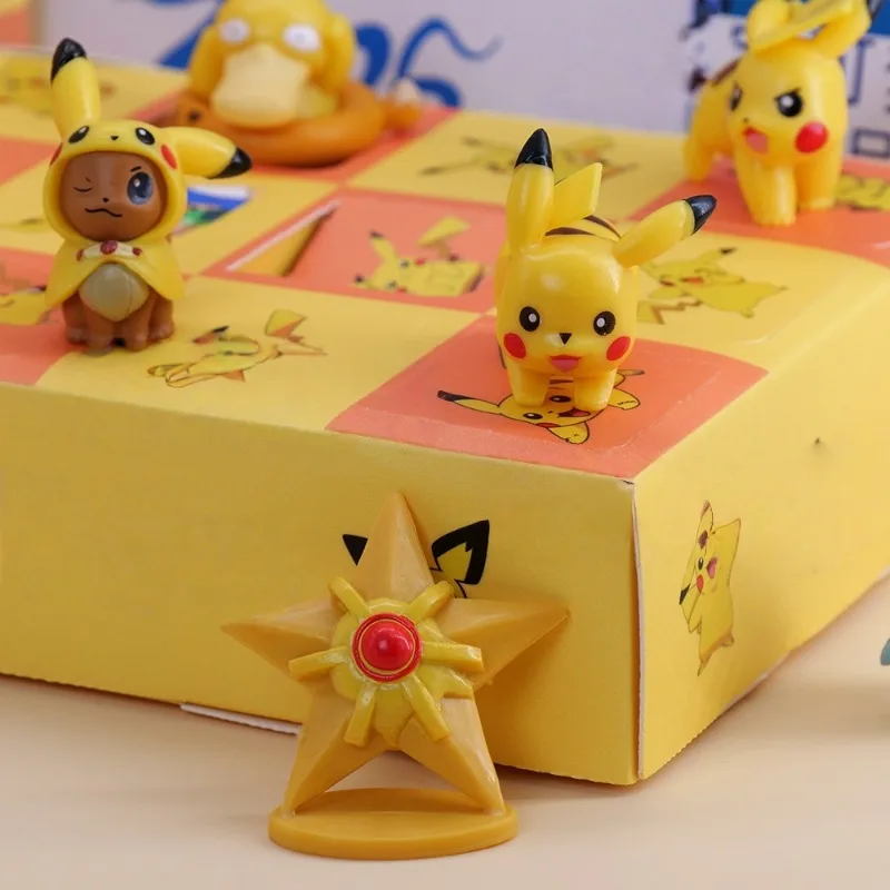 Uroczy Pokémon Pikachu Blind Box Anime Zabawka Niespodzianka dla Dzieci Kreskówkowa Śliczna Ozdoba Poke Blind Box Prezent Urodzinowy Nowy Hurt