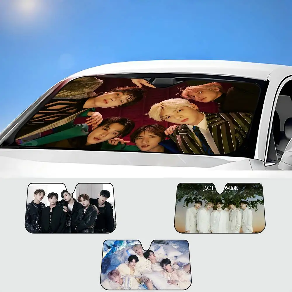 Kpop T-TOMORROW-S X T-TOGETHER-S TXT سيارة الشمس الظل نافذة أمامية ظلة لمعظم السيدان SUV كتل ماكس الأشعة فوق البنفسجية