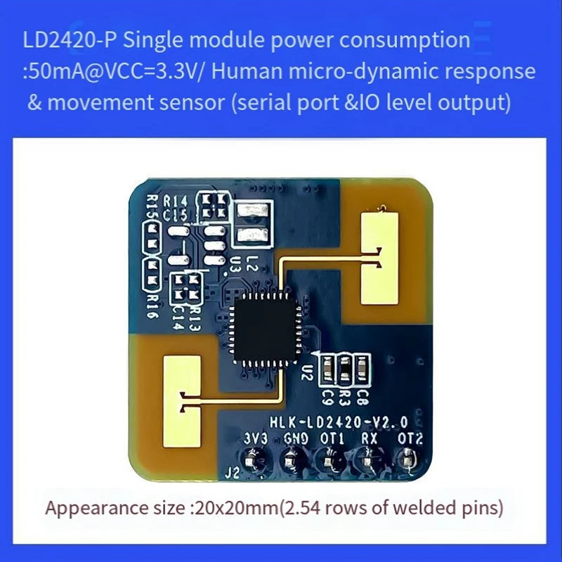 1 PCS 24G Mmwave LD2420 Human Presence Radar Sensor Induction Module Human Presence Radar Sensor